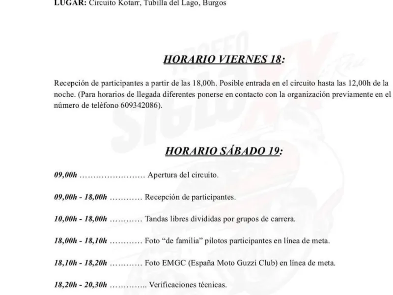 Entrenamientos Classic Race